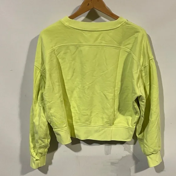 Lululemon athletica athletic fleece crewneck Lime Green Women's Top - Picture 3 of 3